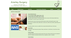Desktop Screenshot of anerleysurgery.co.uk